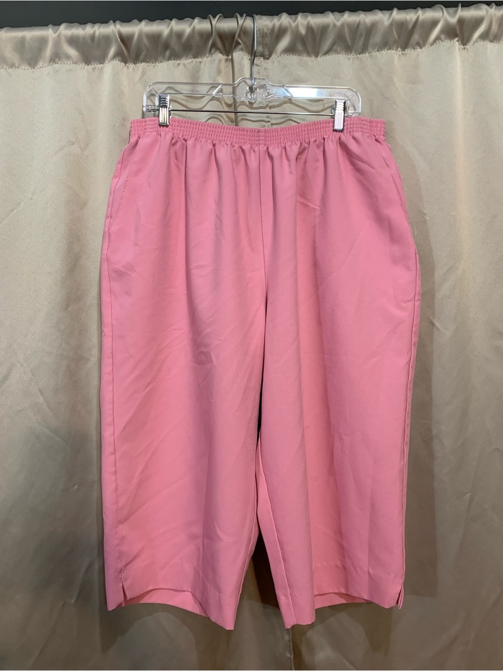 Alfred Dunner Pink Elastic Waist Casual Pants 132/4